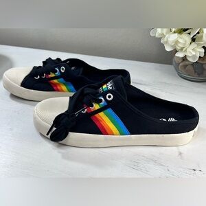 Gola Classics Women's Coaster Rainbow Mule Plimsolls, Rainbow and Black, Size 7